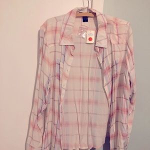 Flannel blouse new with tag